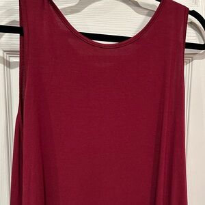 Sleeveless Burgundy dress/bathing suit cover